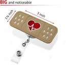 Nurse Badge Reel Holder - 3 Pack - RN Badge - Band Aid Badge Reel - Perfect