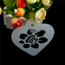 Excellent Rose Flower Leaf Cake Stencil Wedding Coffee CupcakeCookieDecoration Z