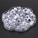 600 Pieces Mixed Self-adhesive Wiggle Googly Eyes DIY Scrapbooking Crafts T W8T6