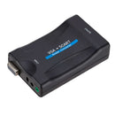 Vga To Scart Video Audio Converter Adapter With Remote Control Usb Dc Power