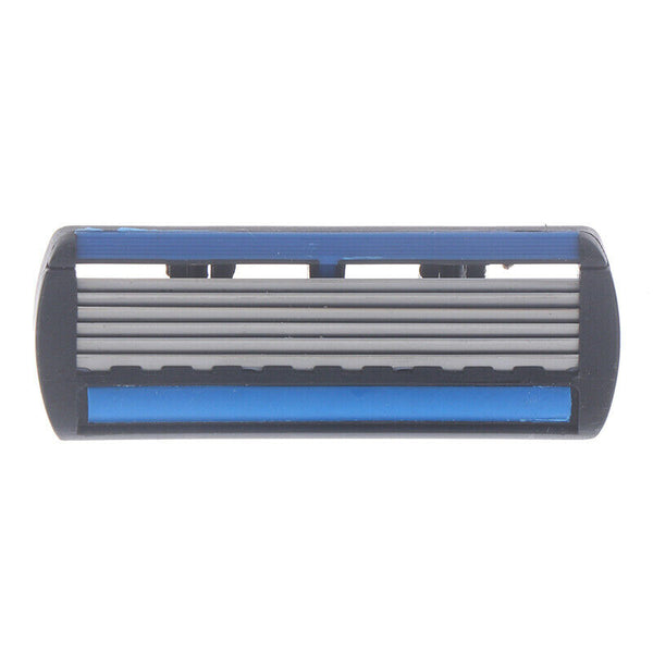 6 Layers Razor 1 Razor Holder + 6 Replacement Blades Head Cassette Hair TriS Gw