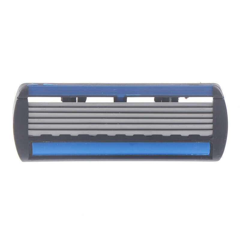 6 Layers Razor 1 Razor Holder + 6 Replacement Blades Head Cassette Hair TriS Gw