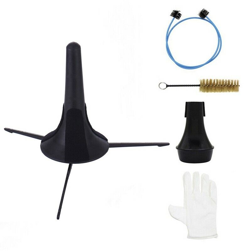 6 in 1 Trumpet Maintenance Cleaning Tool Kit Trumpet Stand 1Pcs Brushes +Mu