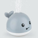 Electric Induction Water Spray Ball Whale Bathroom Sprinkler Toys (Grey)