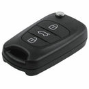 Remote Folding Key Shell Case 3-Buttons Fob For Hyundai I20 I30 IX35 I35 Un J2C6