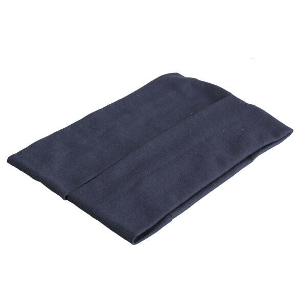2PCS Sporty Yoga Biker Wide Headband Hood Stretch Ribbon Hairband Navy  A#S
