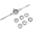 8PCS/Set Metric Tap Die Wrench M3-M12 Screw Thread Plugs Taper Drill Han QBV