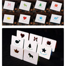 50 Pieces Hollow Fold Greeting Cards Graffiti Cards for Evening Party Favors