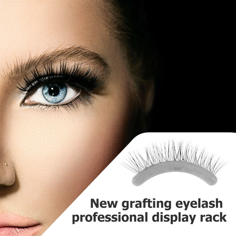 10pcs Silicone False Lashes Display Strip Grafting Planting Eyelash Show Board