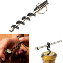 Multifunctional Mini Outdoor Stainless Steel Red Corkscrew Wine Bottle Opener