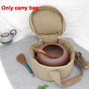 Zipper Closure Portable Canvas Waterproof Carry Bag Buddhism Singing Bowl Round