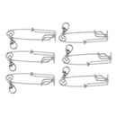 6pcs Long Line Fishing Clips Connector Float Line Clip Sea Fishing Tackle