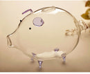 Piggy Bank Design Glass Money Change Jar Box Vase Bottle Terrarium Container