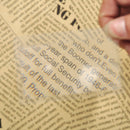 10x Magnifier Credit Card Fresnel Lens Magnifying Sheet Survival Fire Lighting W