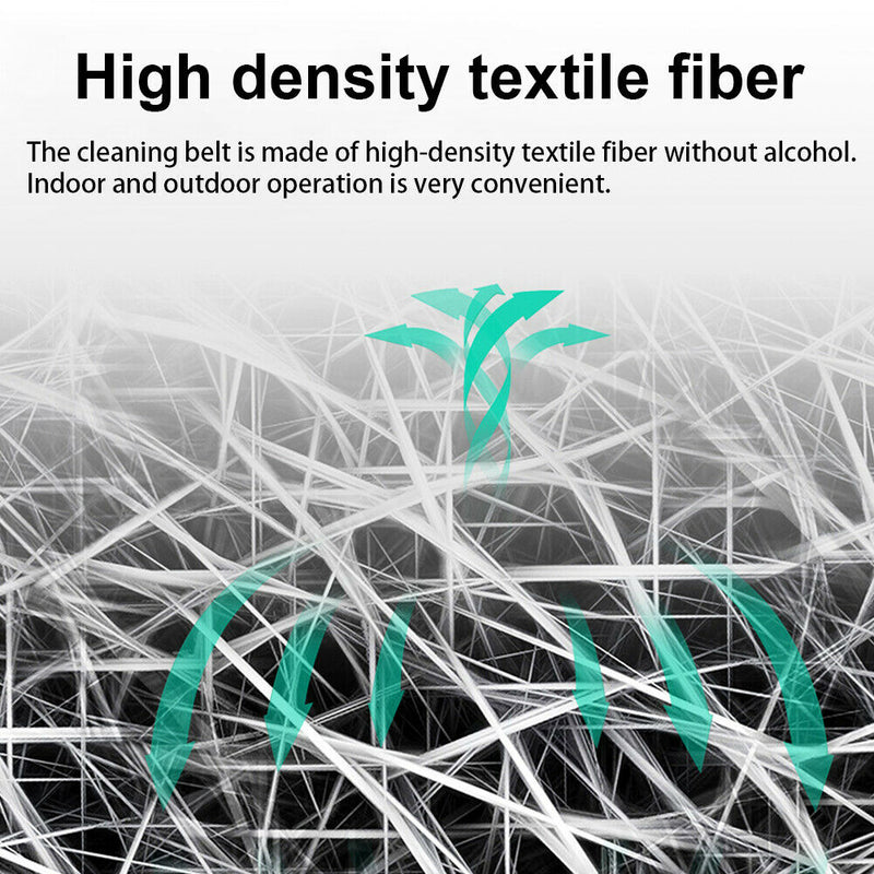 Cassette Mini Portable 500 Times Fiber Optic Cleaning Box Accessories Microfiber