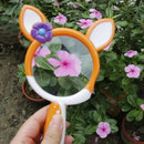 Lovely Cartoon Insect Plant Fabric Magnifier Glasses Kids  Tool