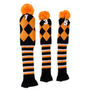 3Pcs Golf Club Head Covers, fit for Driver Wood(460cc), Fairway Wood,