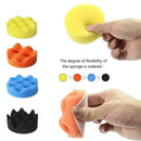 39pcs Washable Gross Waxing Reusable Polishing Pad Set Car Polisher Drill Sponge