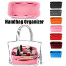 Blue Women Fashion Felt Cloth Inner Bag Fits in Insert Handbag Multi-Pocket