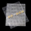 5 Pages 42 Pockets Plastic Coin Holders Storage Collection Money Album Case