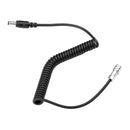 DC Plug Power Supply Cable Right Angle Spiral Cord for BMPCC 4K Camcorders