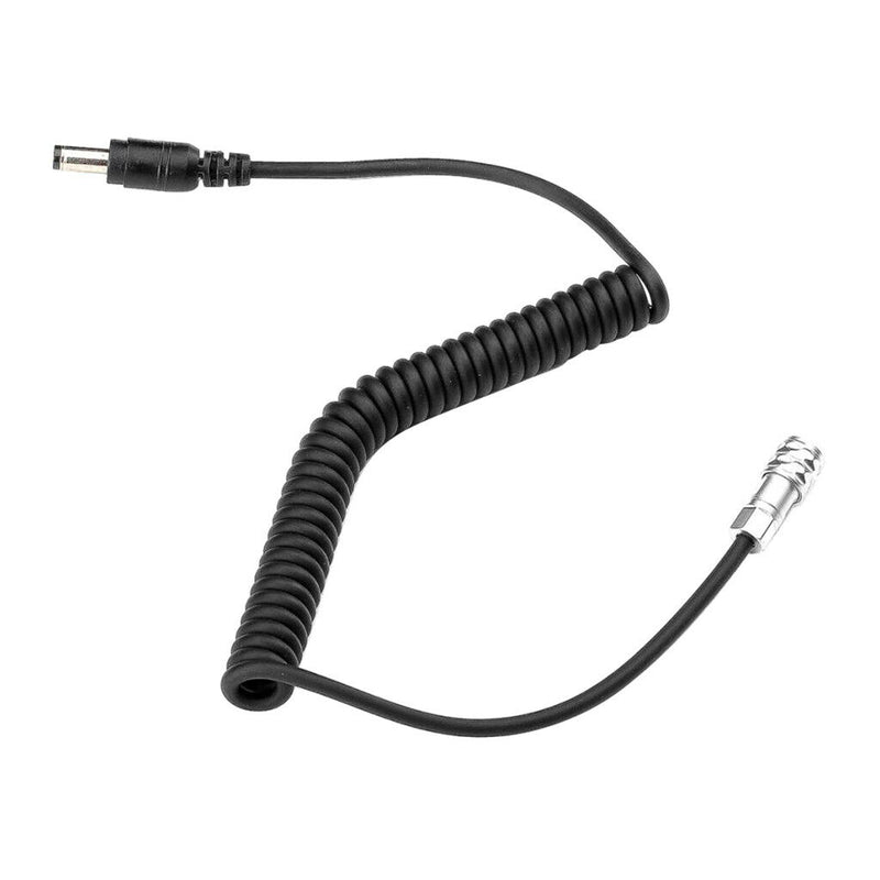 DC Plug Power Supply Cable Right Angle Spiral Cord for BMPCC 4K Camcorders