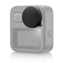 2PCS Screen Steel Protective Film + 2PCS Lens Cap Cover for GoPro Max Actio A5A8