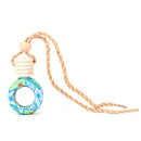 Floral Art Printed Hanging Car Air Freshener Perfume Diffuser Fragrance Bottle*