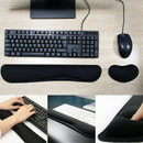 Memory Foam Keyboard Silica Gel Mouse Pad and Wrist Rest Pad w/ Wrist Support