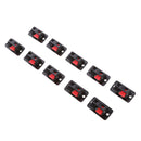 10pieces Push Release Connector Plate Stereo Speaker Terminal Black