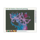 5D DIY Full Drill Diamond Painting 2 Butterflies Cross Stitch Embroidery