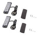 2pcs 6 LED Emergency Beacon Light Bar Hazard Strobe