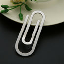 Stainless Steel Metal Money Clips Paper Clip Holder Folder