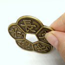 56mm Ancient Chinese Old Copper Coin  Plum Blossom Lucky Coins China Feng Shui