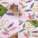 50Pcs/Box Music Symbols Paper Clips Metal Bookmarks Stationery Office Schoo N9Q7