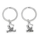 Wife 2 Pcs/set I Love My Husband Couples Keyring Fashion Couple Gifts Keychain