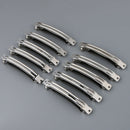10pcs Women Blank French Barrette Clips Hair Bows Craft DIY Accessories 10cm