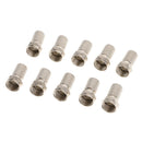 10Pieces Twist On F Connector Screw On Type RG6 For Satellite TV Coax Cables