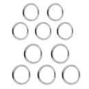 10 Pack Welded Ring Stainless Steel O Round Rings Circle Craft Webbing Boat