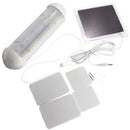 10 LED Solar Powered Shed Light Rechargeable Indoor Garage Pull Lamp Kit Garden