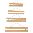 Set 2 Magnet Ramin Wood Picture Frame DIY Photo Poster Hanger Wall Art Decor