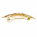 Red Butterfly Plastic Rhinestone French Hair Clip Barrette for Woman H1P1