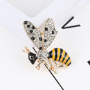 Fashion Rhinestone Enamel Bee Insect Brooch Pin Scarf Corsage Jewelry Gift