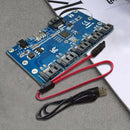 SATA 1 to 5 Hard Disk Adapter Card Motherboard SATA Port Multiplier Support U2X5