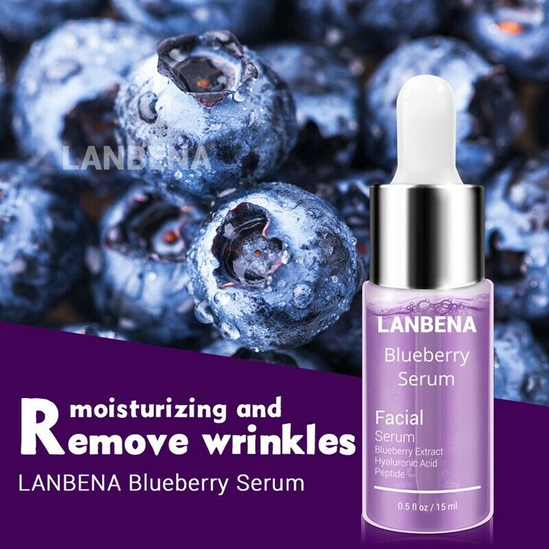 Lanbena Blueberry Hyaluronic Acid Serum Whitening Reduces Fine Lines Anti-A P9L9