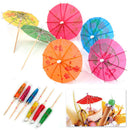 40X Paper Cocktail Parasols Umbrellas Party Wedding Supplies Luau Drink Stick JR