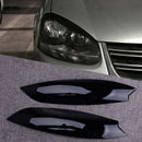 Car Headlight Eyebrow Eyelid Cover Fit For VW Golf Mk5 GTI Rabbit R32 2005-2007