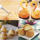 3pcs Puff Piping Nozzles Stainless Steel Cake Decor Tips Pastry Piping Nozz JR