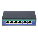 6 Ports POE Switch Ethernet Desktop 4+ 2 10/100Mbps 4 PoE Port + 2 Uplink 60W