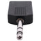 Mono 6.35mm Male Plug to Dual 6.35mm Female Socket Splitter Adapter Connect Y7S3